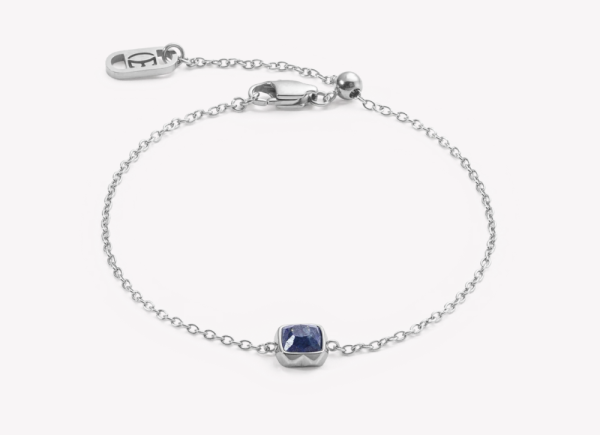 Coeur de Lion Silver Bracelet Lapis Lazuli - September